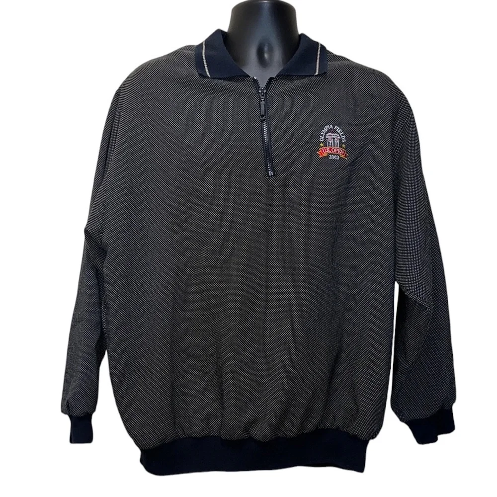 Vtg 2003 Olympia Fields US Golf Open 1/4 Zip Jacket~Sunderland of Scotland~M